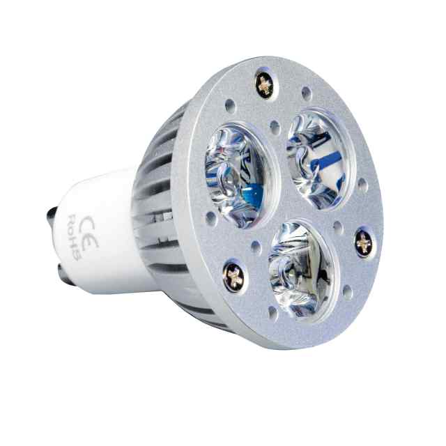 Kandolite 3 x 1W Luxeon Power LED GU10 Rot 50mm