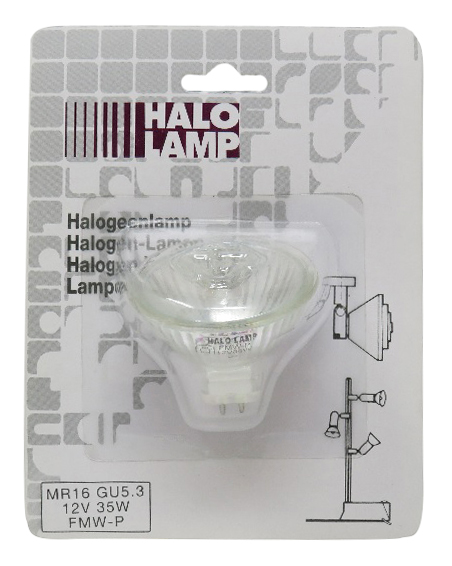 HALO LAMP Halogen Kaltlichtspiegel mit Scheibe FMW-P MR-16 12V 35W GU5.3