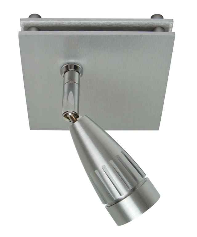 Laurelin Aufbaustrahler fÃ¼r MR-8 Niedervolt inkl. Trafo Aluminium 90mm x 90mm