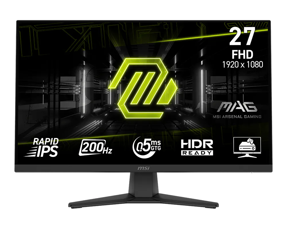 MSI MAG 272F Gaming Monitor / 27 Zoll / FullHD / IPS / 200 Hz / 0,5ms