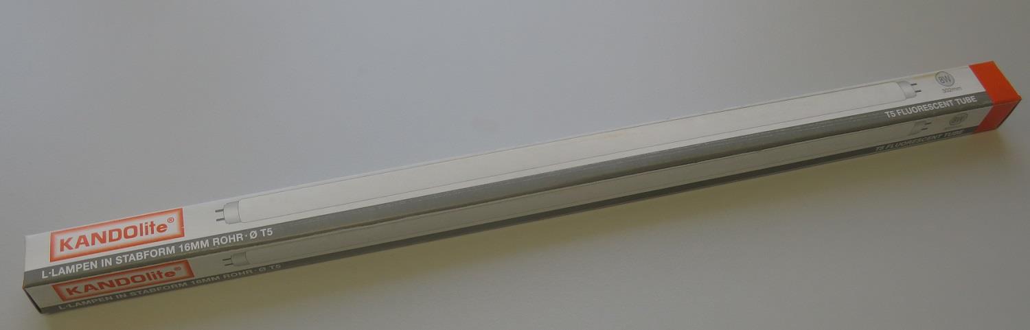 Kandolite LeuchtstoffrÃ¶hre F8T5/D 8W 302mm